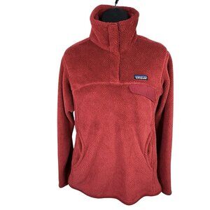 Patagonia Re-Tool Snap-T Fleece Pullover Polartec Thermal Red Women’s M